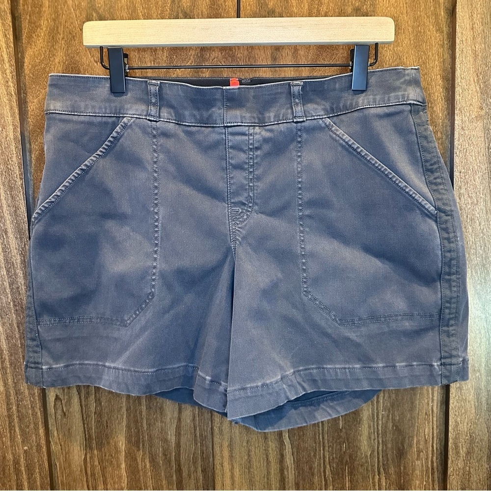 Lot of 4 Pairs of SPANX Women's Shorts - Blue, Orange, Tan, Charcoal - Size XL - Picture 2 of 14
